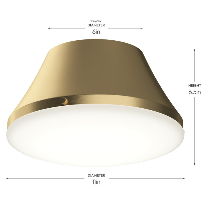 Myhouse Lighting Progress Lighting - P350305-191 - Two Light Flush Mount - Avra - Brushed Gold