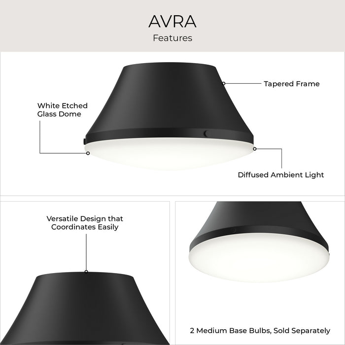 Myhouse Lighting Progress Lighting - P350305-31M - Two Light Flush Mount - Avra - Matte Black