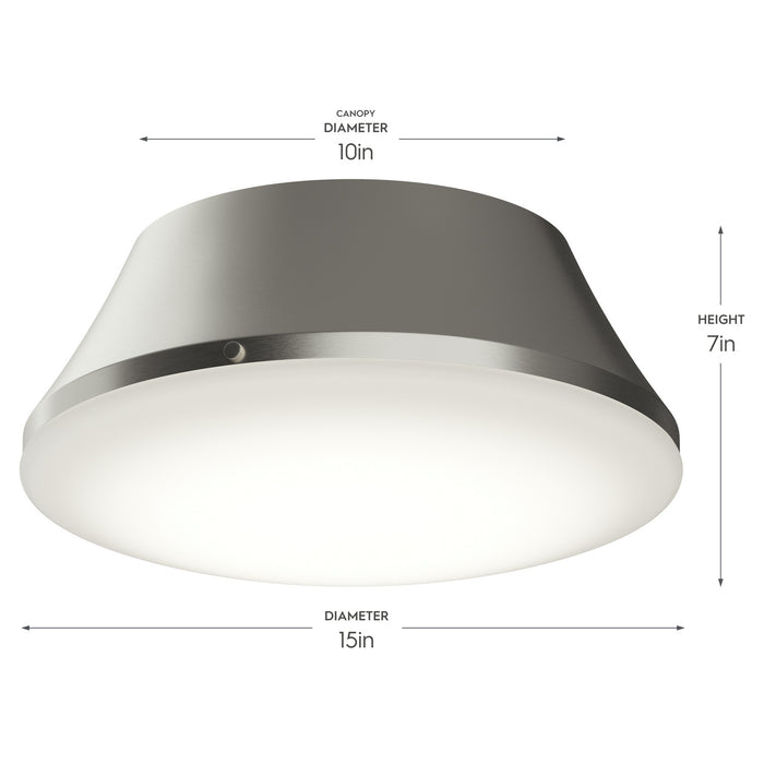 Myhouse Lighting Progress Lighting - P350306-009 - Three Light Flush Mount - Avra - Brushed Nickel