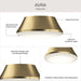 Myhouse Lighting Progress Lighting - P350306-191 - Three Light Flush Mount - Avra - Brushed Gold