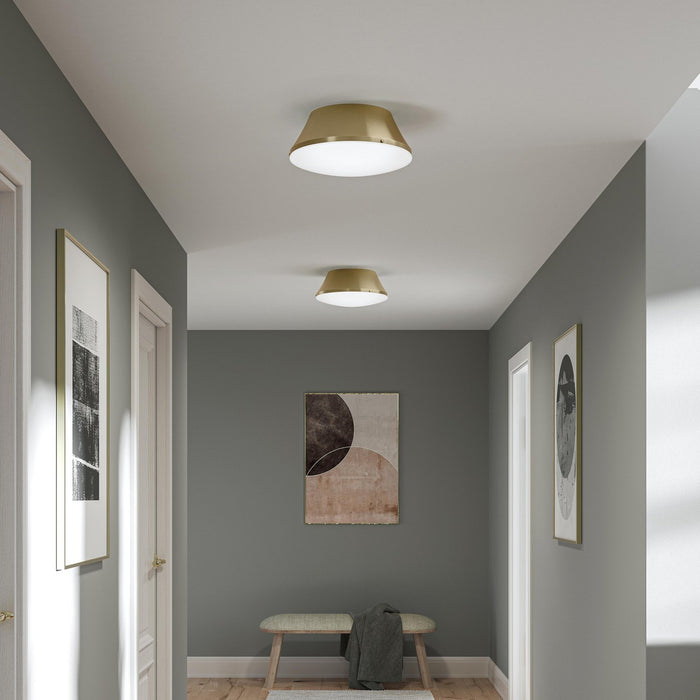 Myhouse Lighting Progress Lighting - P350306-191 - Three Light Flush Mount - Avra - Brushed Gold