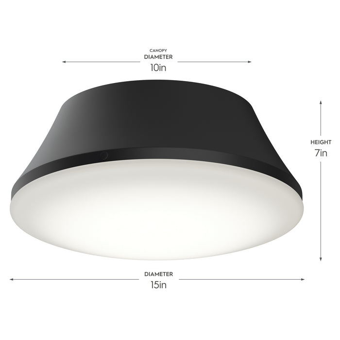 Myhouse Lighting Progress Lighting - P350306-31M - Three Light Flush Mount - Avra - Matte Black