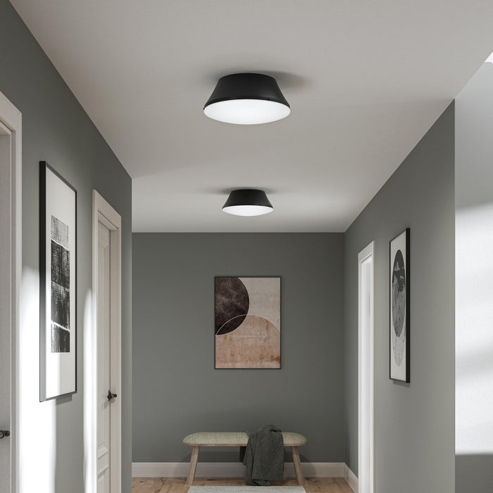 Myhouse Lighting Progress Lighting - P350306-31M - Three Light Flush Mount - Avra - Matte Black