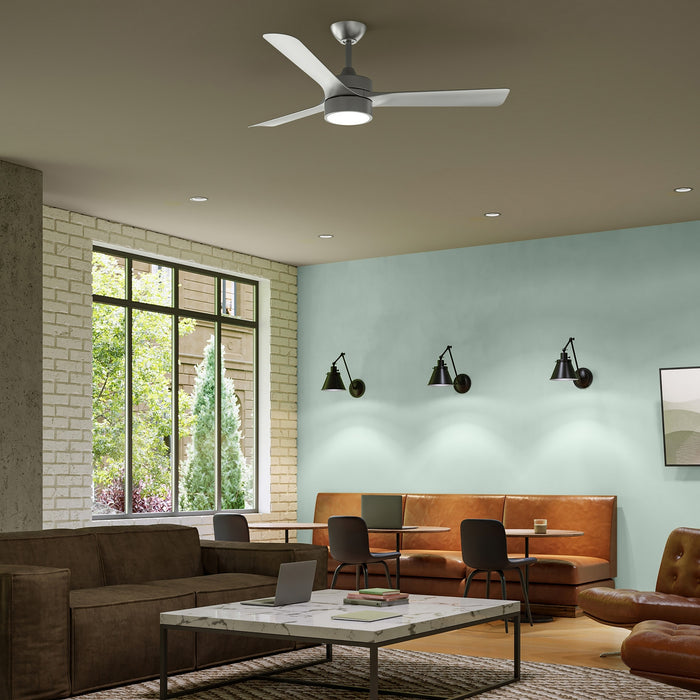 Myhouse Lighting Progress Lighting - P250123-009-30 - 52" Ceiling Fan - Axion II - Brushed Nickel