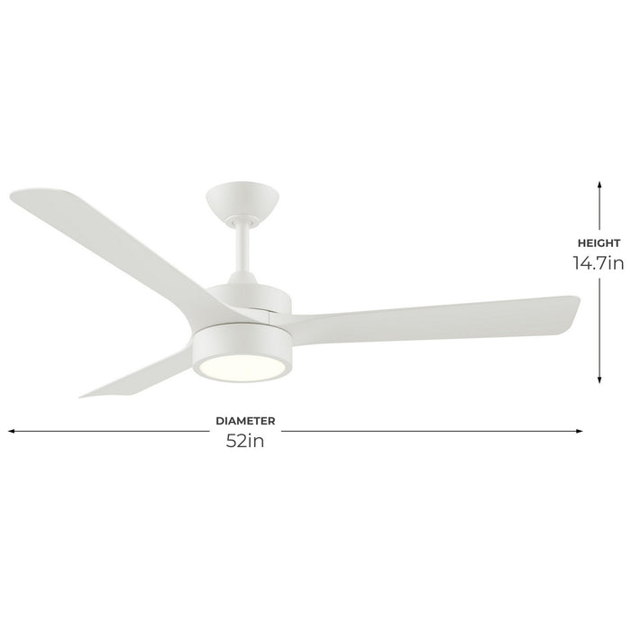 Myhouse Lighting Progress Lighting - P250123-28M-30 - 52" Ceiling Fan - Axion II - Matte White