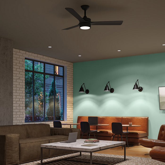 Myhouse Lighting Progress Lighting - P250123-31M-30 - 52" Ceiling Fan - Axion II - Matte Black