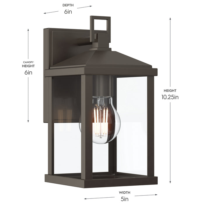 Myhouse Lighting Progress Lighting - P560404-020 - One Light Outdoor Wall Mount - Cantley - Antique Bronze