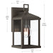 Myhouse Lighting Progress Lighting - P560404-020 - One Light Outdoor Wall Mount - Cantley - Antique Bronze