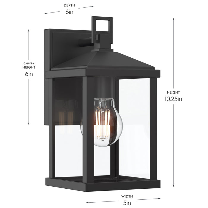 Myhouse Lighting Progress Lighting - P560404-31M - One Light Outdoor Wall Mount - Cantley - Matte Black