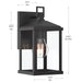 Myhouse Lighting Progress Lighting - P560404-31M - One Light Outdoor Wall Mount - Cantley - Matte Black