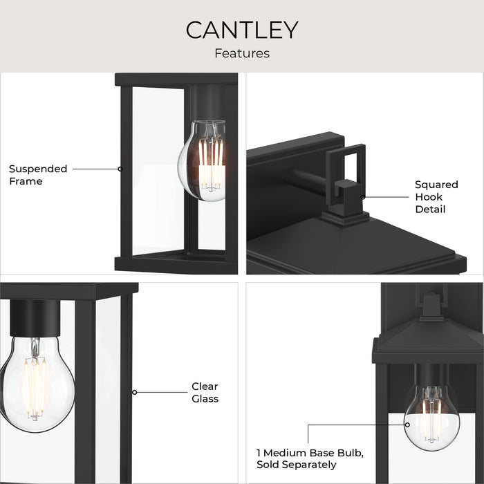 Myhouse Lighting Progress Lighting - P560404-31M - One Light Outdoor Wall Mount - Cantley - Matte Black