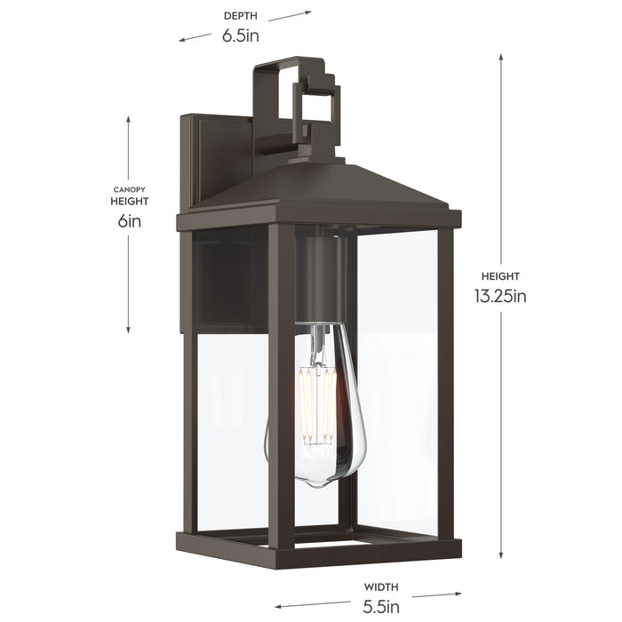 Myhouse Lighting Progress Lighting - P560405-020 - One Light Outdoor Wall Mount - Cantley - Antique Bronze