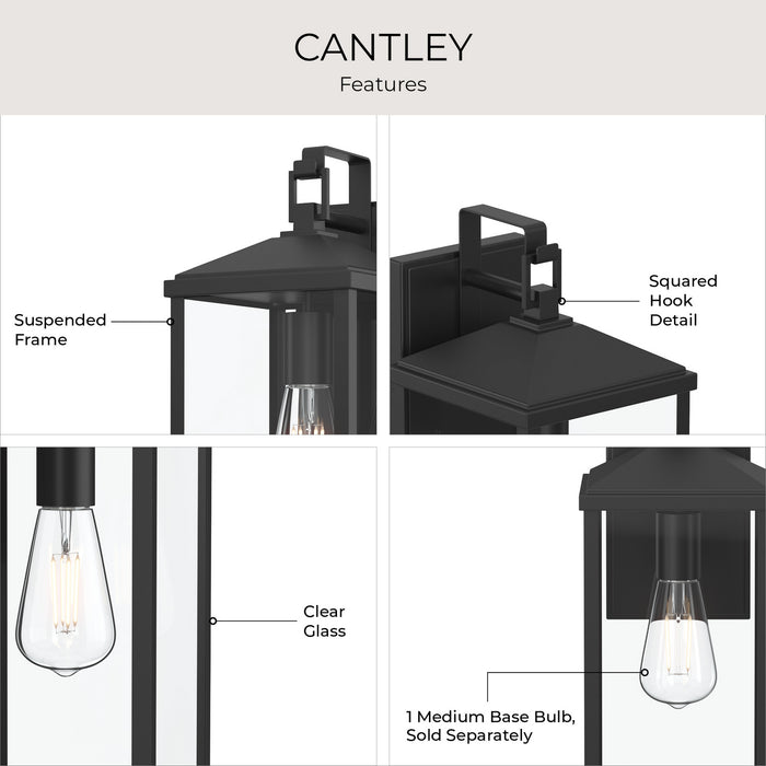 Myhouse Lighting Progress Lighting - P560406-31M - One Light Outdoor Wall Mount - Cantley - Matte Black