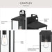 Myhouse Lighting Progress Lighting - P560406-31M - One Light Outdoor Wall Mount - Cantley - Matte Black