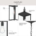 Myhouse Lighting Progress Lighting - P550147-31M - One Light Outdoor Pendant - Cantley - Matte Black
