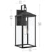 Myhouse Lighting Progress Lighting - P560407-31M - One Light Outdoor Wall Mount - Cantley - Matte Black