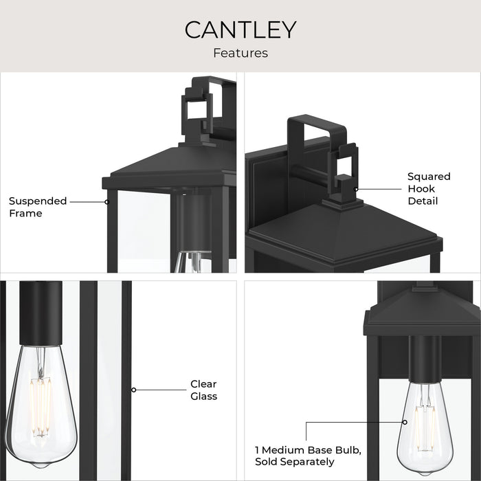 Myhouse Lighting Progress Lighting - P560407-31M - One Light Outdoor Wall Mount - Cantley - Matte Black