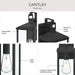 Myhouse Lighting Progress Lighting - P560407-31M - One Light Outdoor Wall Mount - Cantley - Matte Black