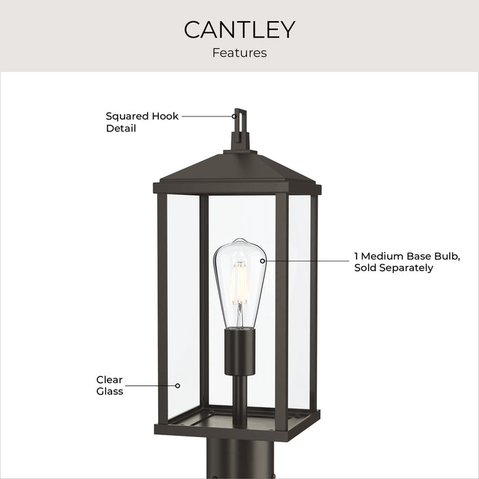 Myhouse Lighting Progress Lighting - P540114-020 - One Light Outdoor Post Mount - Cantley - Antique Bronze
