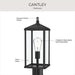 Myhouse Lighting Progress Lighting - P540114-31M - One Light Outdoor Post Mount - Cantley - Matte Black