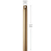 Myhouse Lighting Progress Lighting - C2605-CPZ - Ceiling Fan Downrod - Downrod - Champagne Bronze