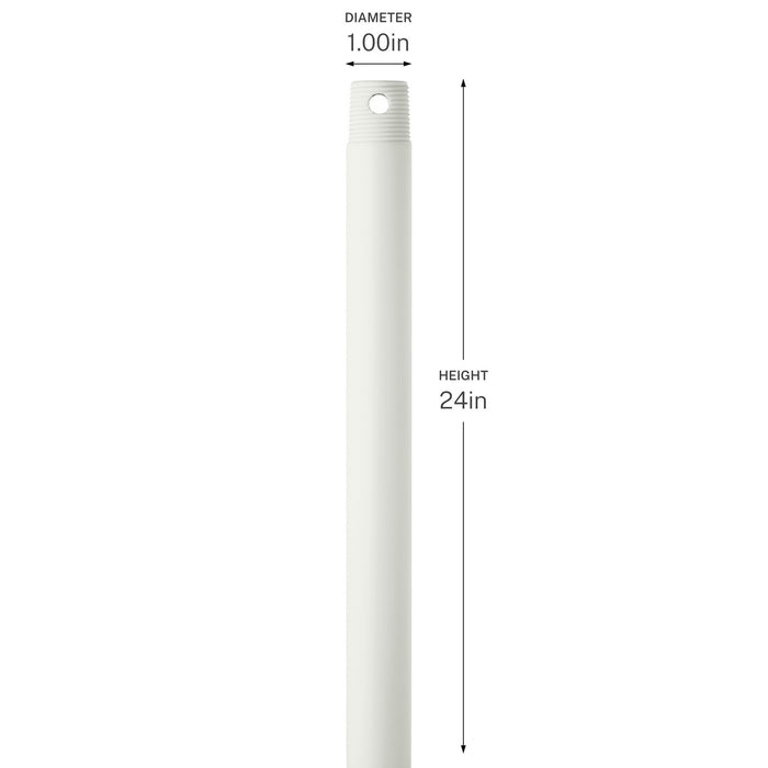 Myhouse Lighting Progress Lighting - C2605-MWH - Ceiling Fan Downrod - Downrod - Matte White