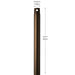 Myhouse Lighting Progress Lighting - C2608-HBB - Ceiling Fan Downrod - Downrod - Heritage Brushed Bronze