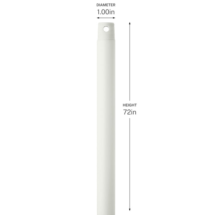 Myhouse Lighting Progress Lighting - C2609-MWH - Ceiling Fan Downrod - Downrod - Matte White