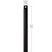 Myhouse Lighting Progress Lighting - C2609-SNB - Ceiling Fan Downrod - Downrod - Satin Natural Bronze