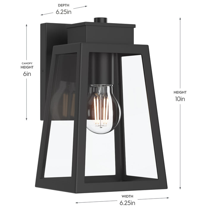 Myhouse Lighting Progress Lighting - P560401-31M - One Light Outdoor Wall Mount - Hedry - Matte Black
