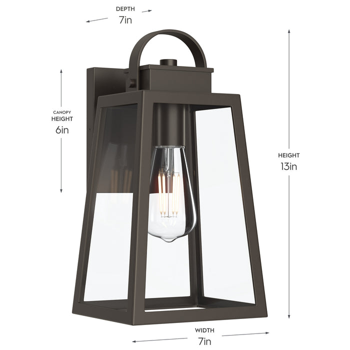 Myhouse Lighting Progress Lighting - P560402-020 - One Light Outdoor Wall Mount - Hedry - Antique Bronze