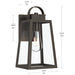 Myhouse Lighting Progress Lighting - P560402-020 - One Light Outdoor Wall Mount - Hedry - Antique Bronze