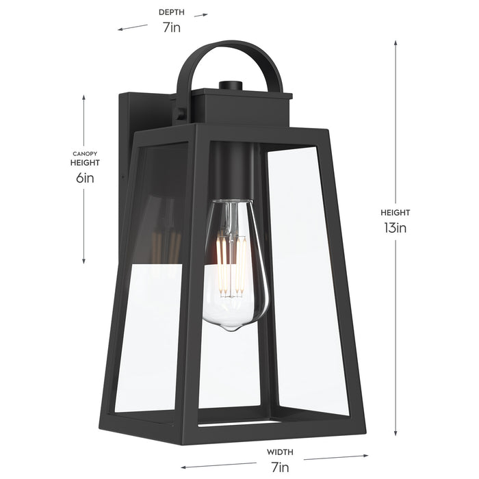 Myhouse Lighting Progress Lighting - P560402-31M - One Light Outdoor Wall Mount - Hedry - Matte Black