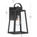 Myhouse Lighting Progress Lighting - P560402-31M - One Light Outdoor Wall Mount - Hedry - Matte Black