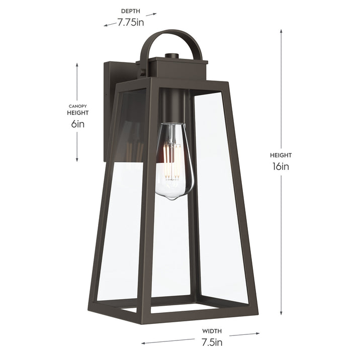 Myhouse Lighting Progress Lighting - P560403-020 - One Light Outdoor Wall Mount - Hedry - Antique Bronze