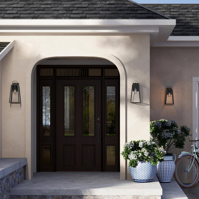 Myhouse Lighting Progress Lighting - P560403-31M - One Light Outdoor Wall Mount - Hedry - Matte Black