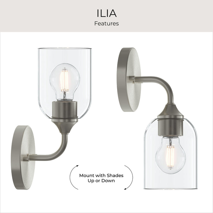 Myhouse Lighting Progress Lighting - P710155-009 - One Light Wall Sconce - Ilia - Brushed Nickel
