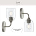 Myhouse Lighting Progress Lighting - P710155-009 - One Light Wall Sconce - Ilia - Brushed Nickel