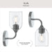 Myhouse Lighting Progress Lighting - P710155-015 - One Light Wall Sconce - Ilia - Polished Chrome
