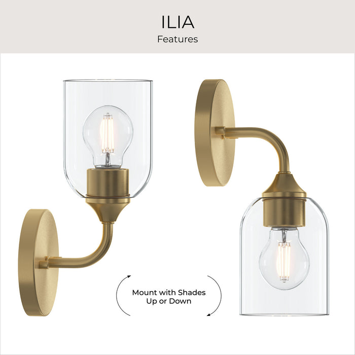 Myhouse Lighting Progress Lighting - P710155-191 - One Light Wall Sconce - Ilia - Brushed Gold