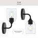 Myhouse Lighting Progress Lighting - P710155-31M - One Light Wall Sconce - Ilia - Matte Black