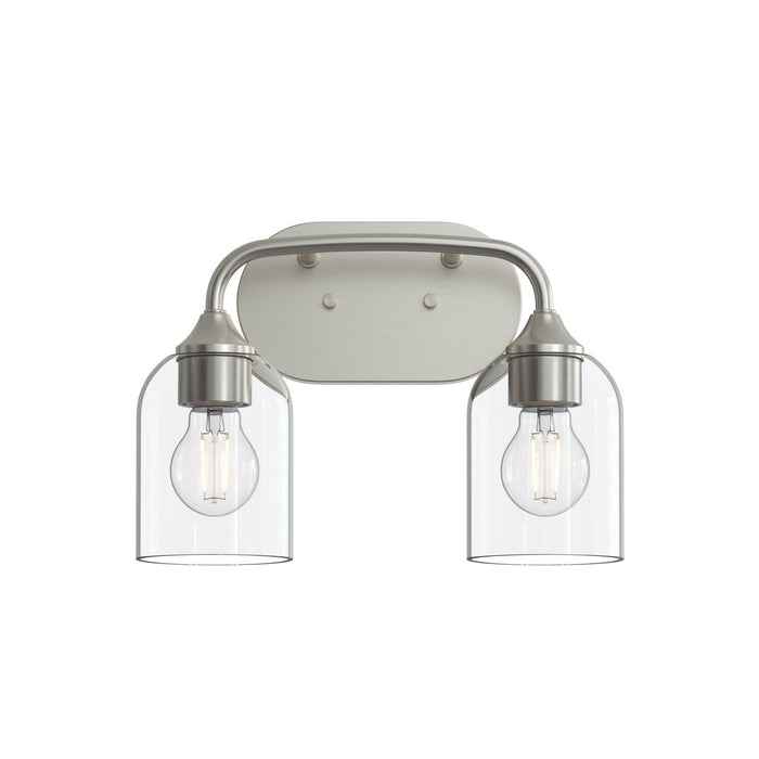 Myhouse Lighting Progress Lighting - P300572-009 - Two Light Bath Vanity - Ilia - Brushed Nickel