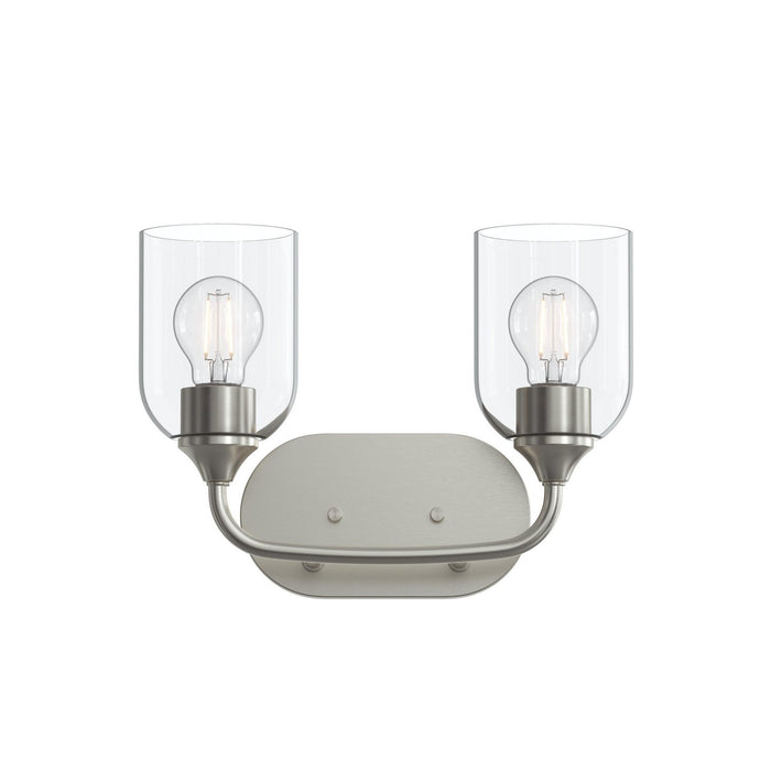Myhouse Lighting Progress Lighting - P300572-009 - Two Light Bath Vanity - Ilia - Brushed Nickel