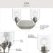 Myhouse Lighting Progress Lighting - P300572-009 - Two Light Bath Vanity - Ilia - Brushed Nickel