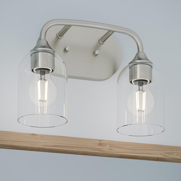 Myhouse Lighting Progress Lighting - P300572-009 - Two Light Bath Vanity - Ilia - Brushed Nickel