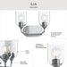 Myhouse Lighting Progress Lighting - P300572-015 - Two Light Bath Vanity - Ilia - Polished Chrome