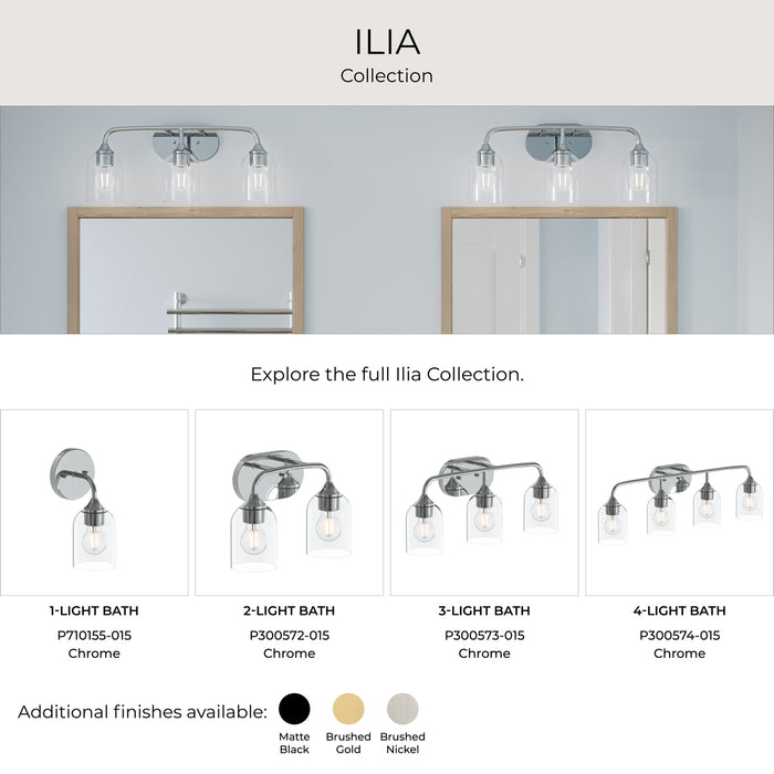 Myhouse Lighting Progress Lighting - P300572-015 - Two Light Bath Vanity - Ilia - Polished Chrome
