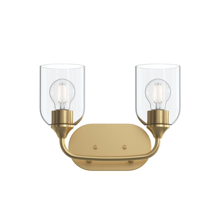 Myhouse Lighting Progress Lighting - P300572-191 - Two Light Bath Vanity - Ilia - Brushed Gold