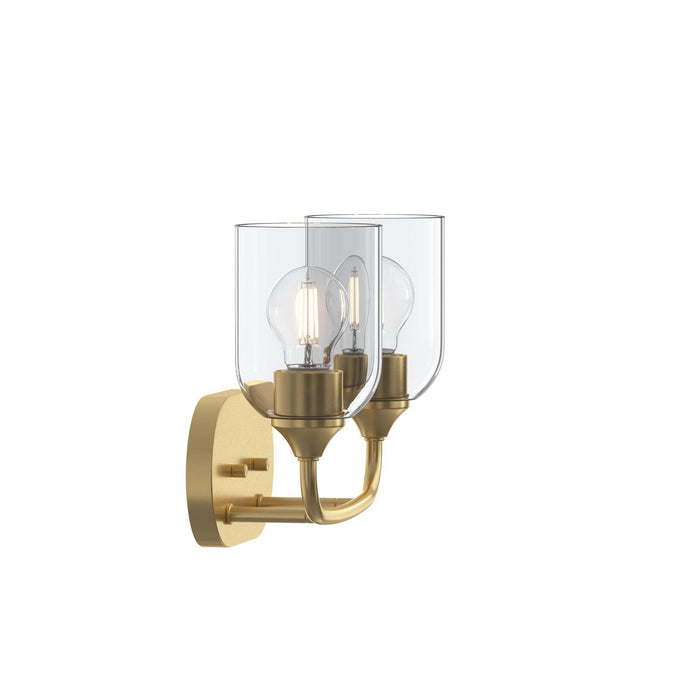 Myhouse Lighting Progress Lighting - P300572-191 - Two Light Bath Vanity - Ilia - Brushed Gold