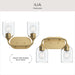 Myhouse Lighting Progress Lighting - P300572-191 - Two Light Bath Vanity - Ilia - Brushed Gold